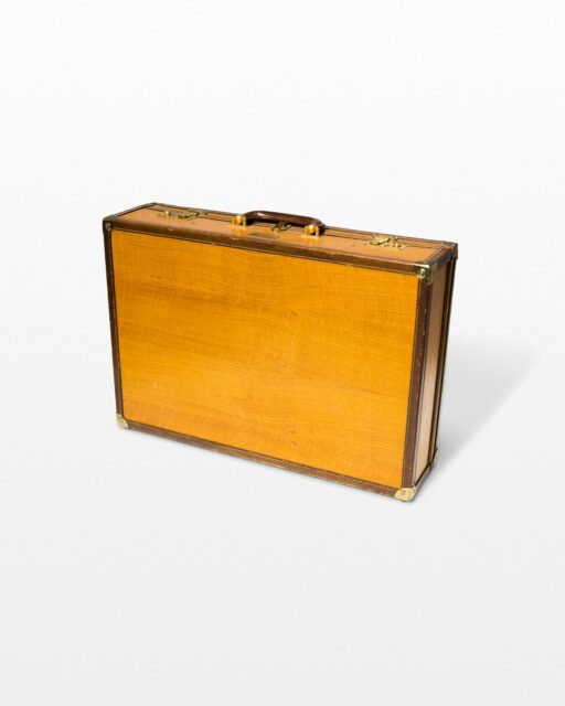 Front view of Fletcher Wooden Luggage