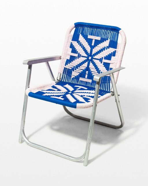 Front view of Vail Macrame Lawn Chair