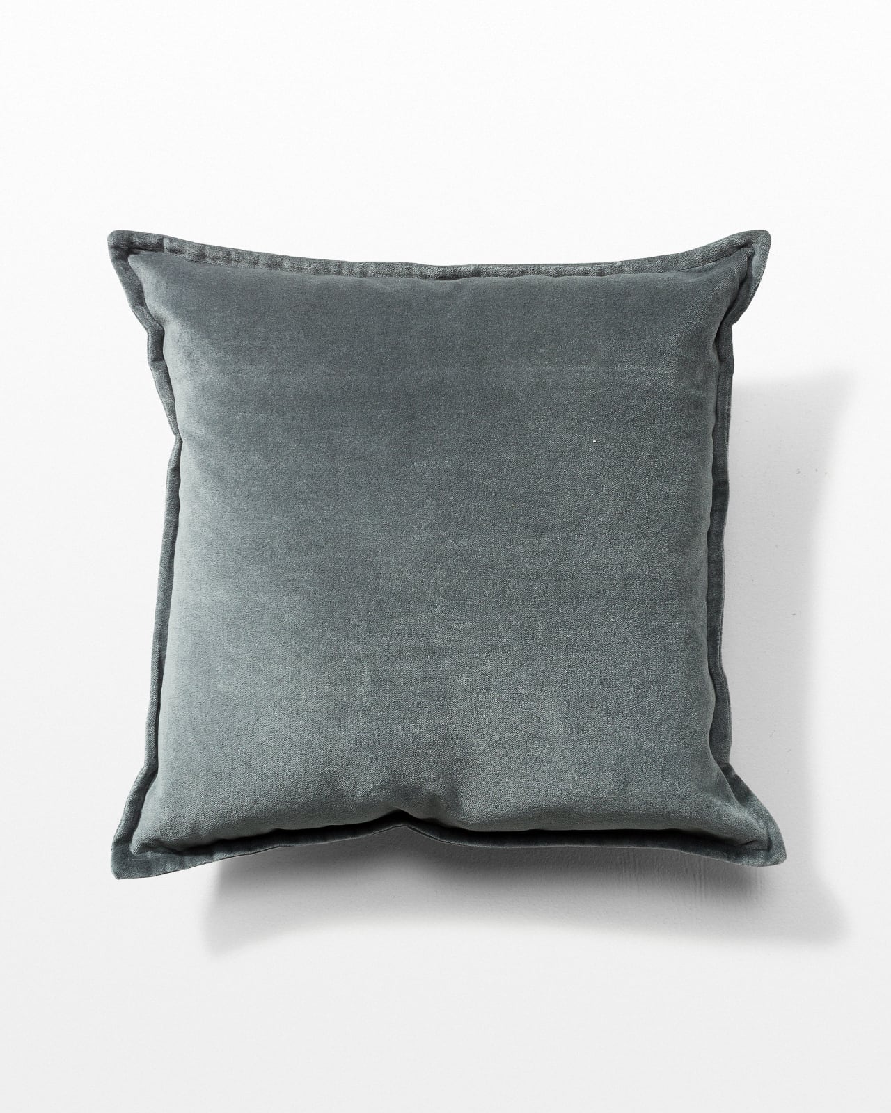 PW004 August Ash Grey Velvet Pillow  Prop Rental ACME 