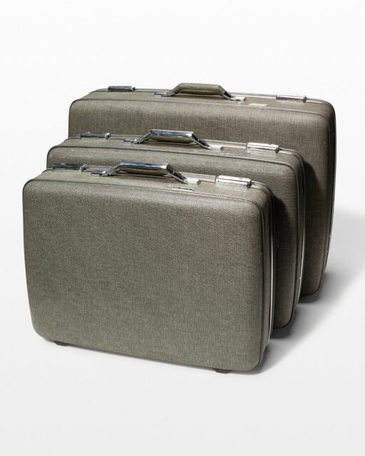 Front view of Hartford Grey Luggage Set