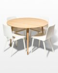 Front view thumbnail of Brass Toe and Heath White Dining Set