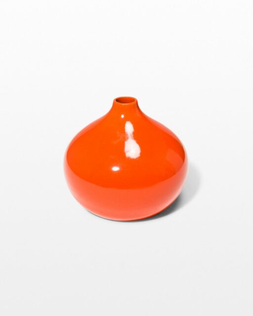 Front view of Idris Orange Vase