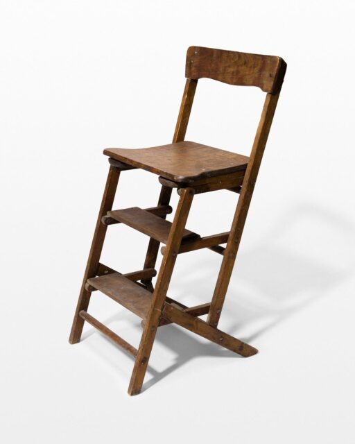 Front view of Beale Wooden Step Ladder Chair