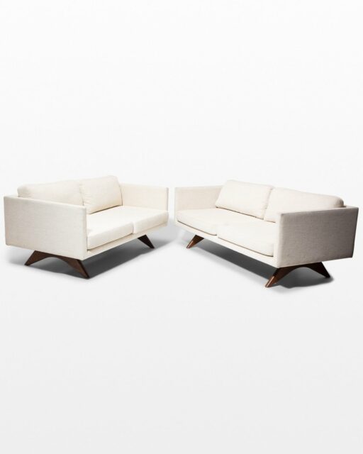 Front view of Olean Sofa and Loveseat Set