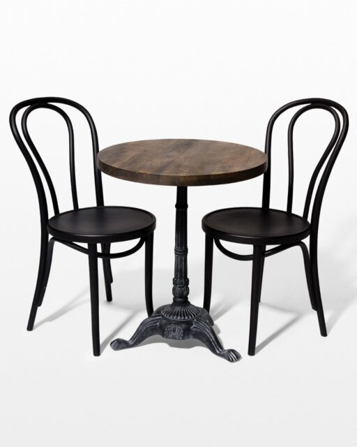 Front view of Ambrose Bistro Table and Chair Set