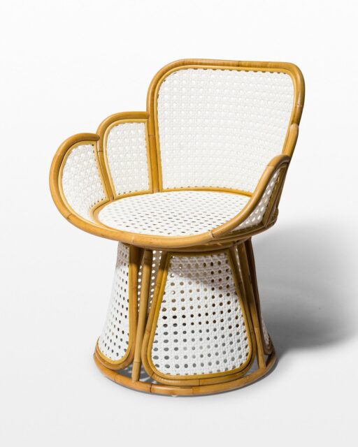 Front view of Cadence Caned Rattan Chair
