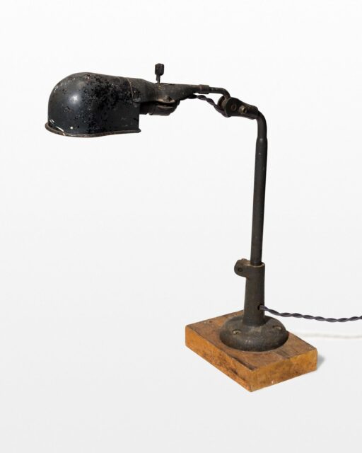 Front view of Metro Distressed Antique Task Lamp