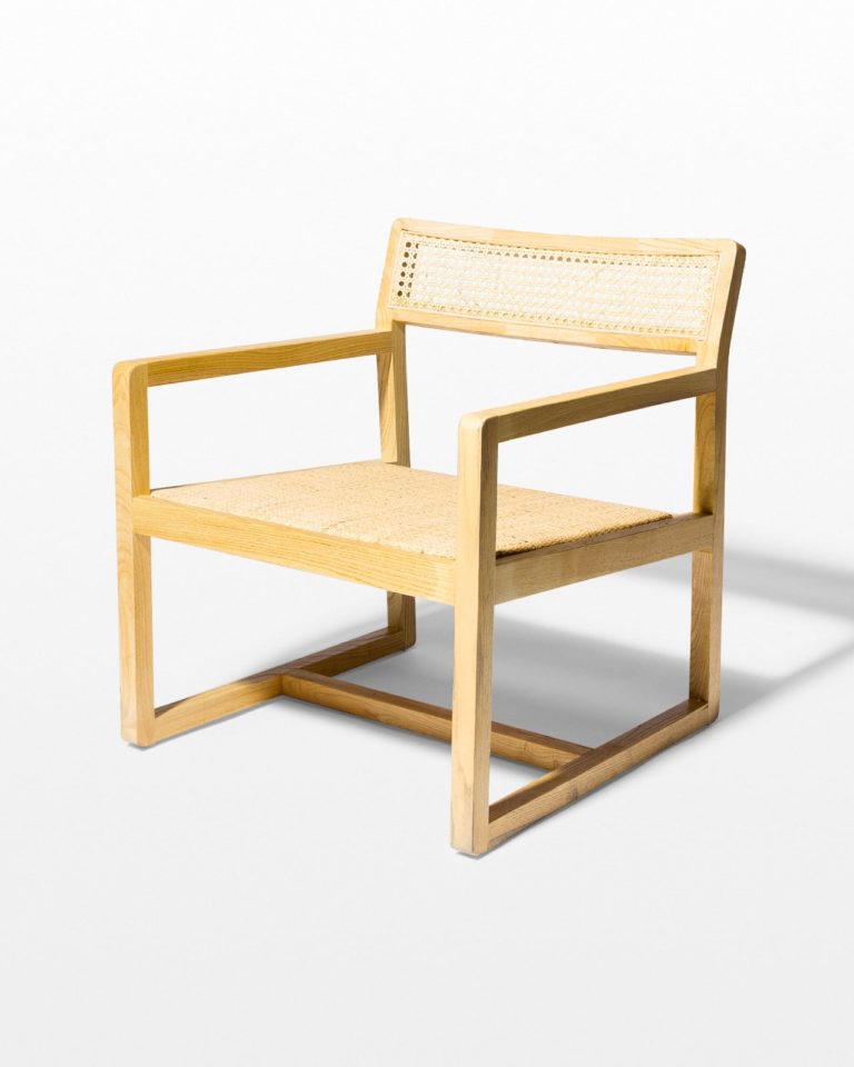 Front view of Ellery Natural Caned Chair