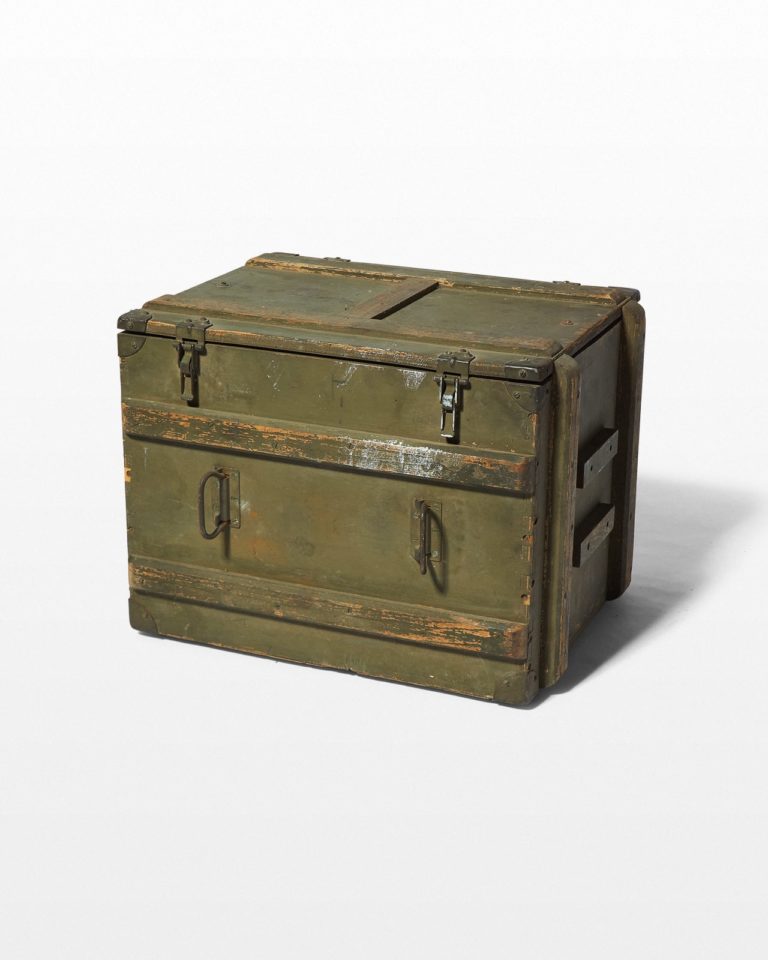 Front view of Boro Industrial Wooden Crate