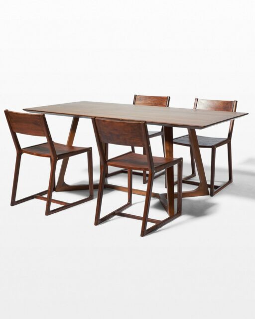 Front view of Axis and Fellini Dining Set