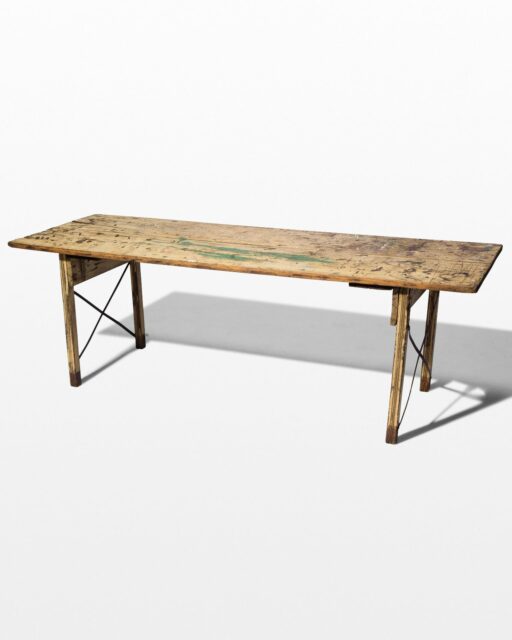 Front view of Halifax Folding Wooden Table