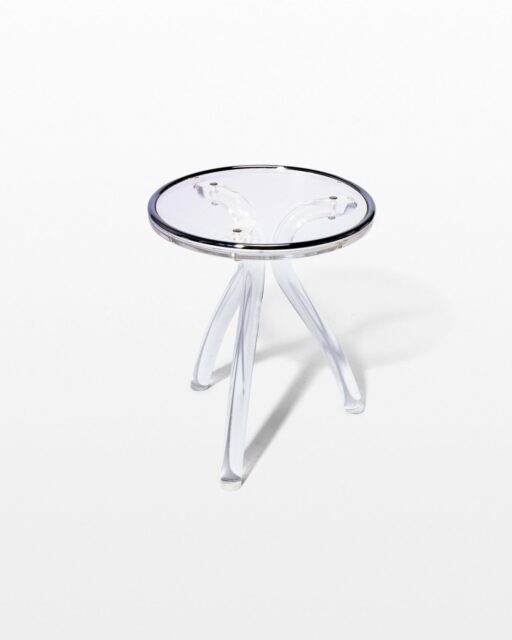 Front view of Peek Acrylic Accent Table