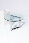 Alternate view thumbnail 2 of Abra Glass and Chrome Side Table