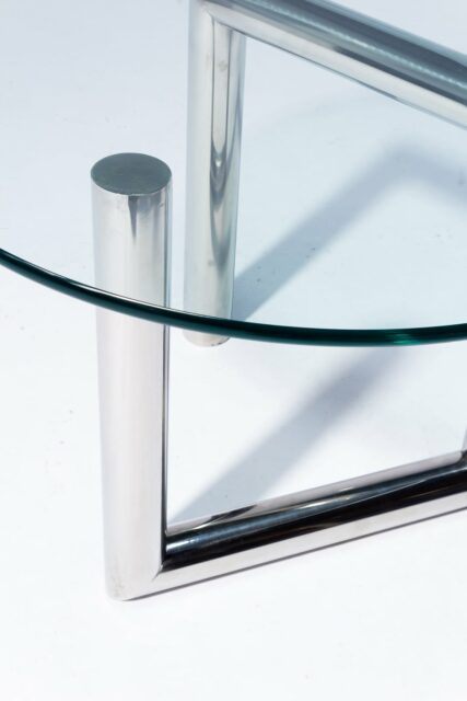 Alternate view 1 of Abra Glass and Chrome Side Table