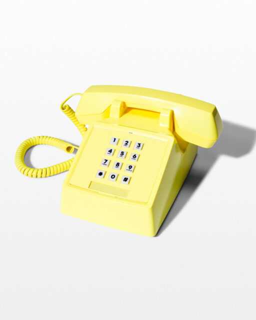 Front view of Xavier Yellow Touchtone Phone