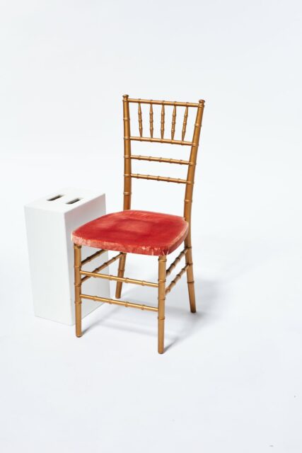 Alternate view 3 of Adriana Gold and Pink Chiavari Chair