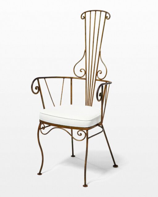 Front view of Miriam Curl Chair