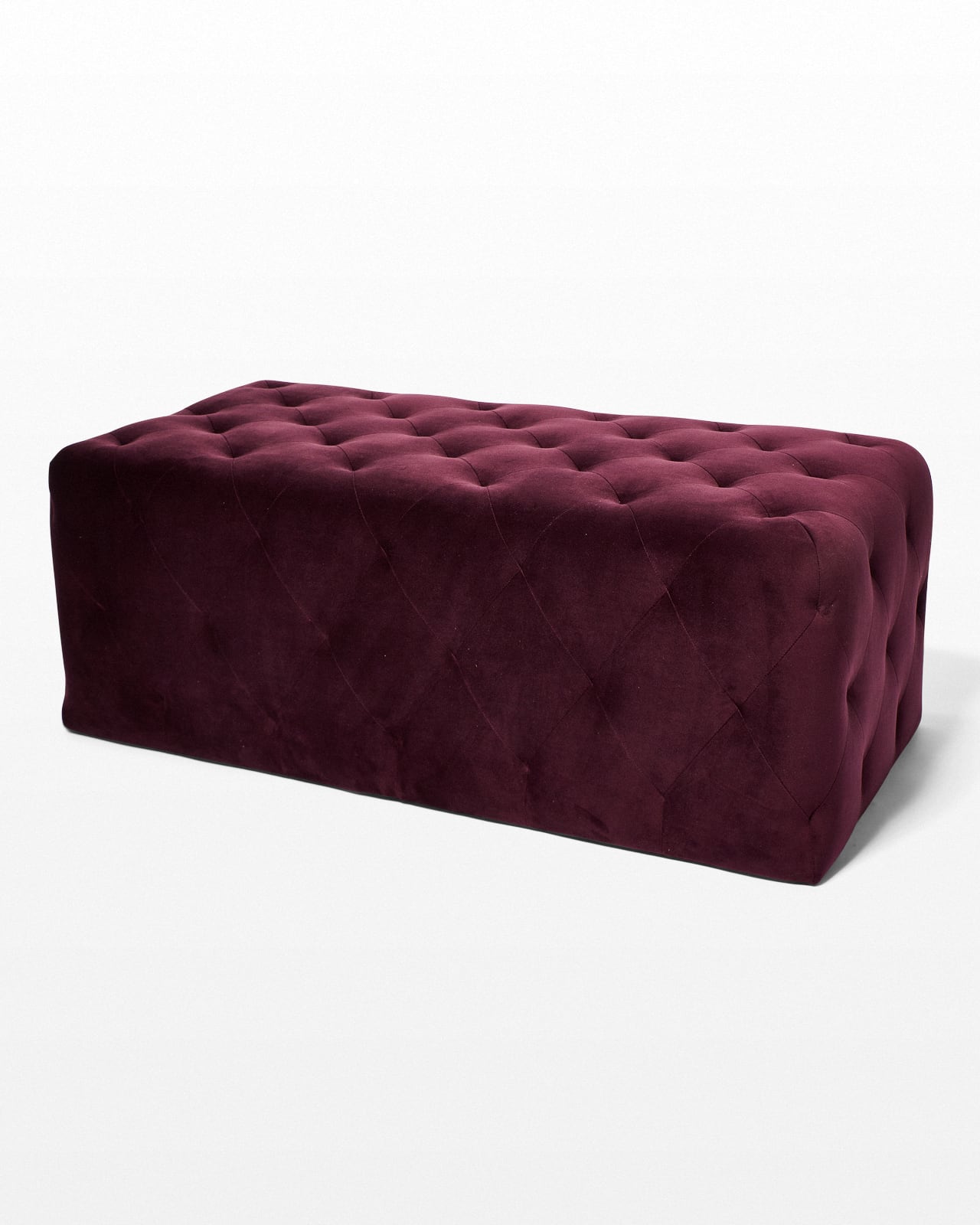ST238 Petal Plum Purple Ottoman Prop Rental ACME Brooklyn