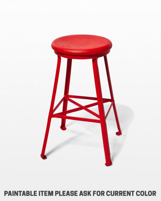 Front view of Paintable Everett Industrial Stool