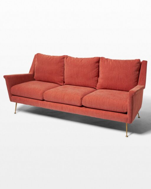 Front view of Ojo Desert Coral Sofa