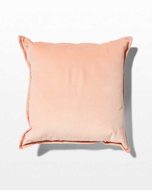 Front view of Ana Blush Pink Velvet Pillow