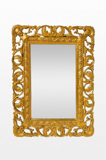 Front view of Mallory Ornate Mirror