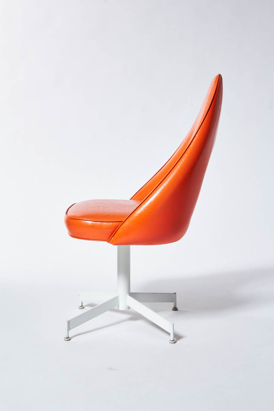 CH752 Cog Orange Swivel Chair Prop Rental ACME Brooklyn