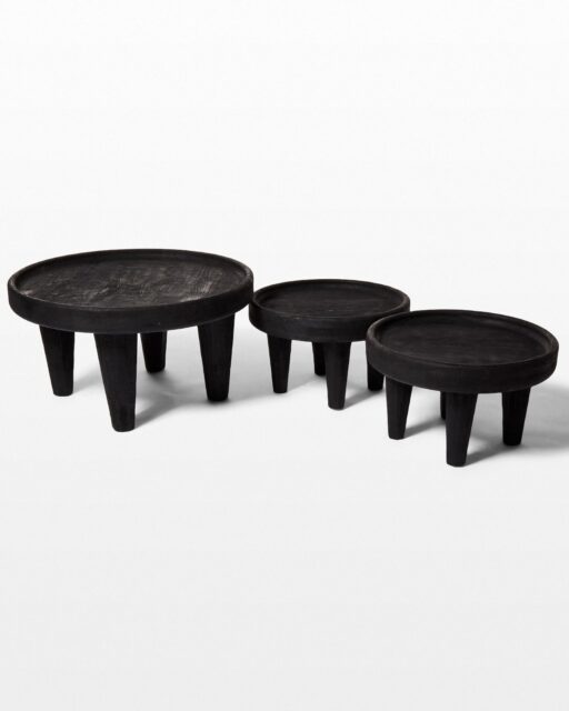 Front view of Conga Coffee Table and Side Tables Set