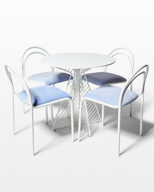 Front view of Kinzo and Fly Bistro Table Set