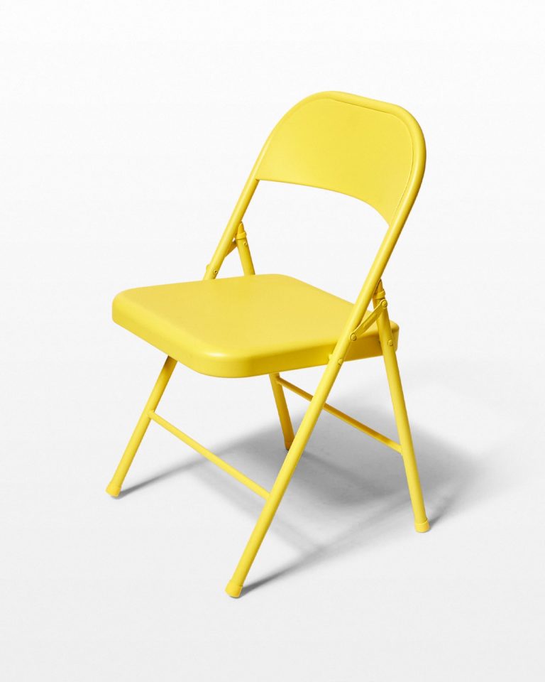 Front view of Yellow Folding Chair
