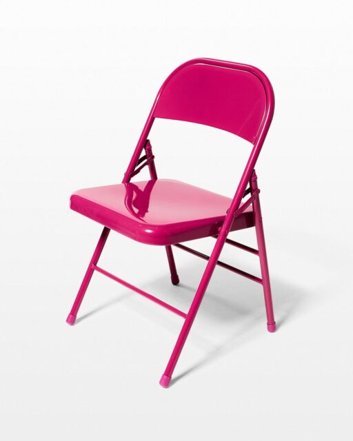 Front view of Fuscia Folding Chair