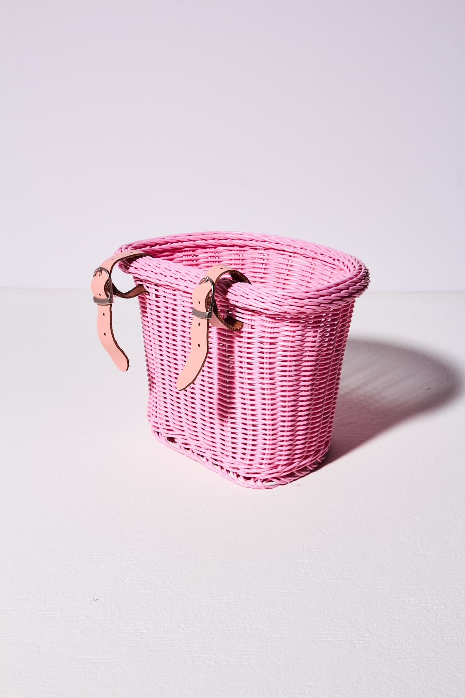 pink bicycle basket