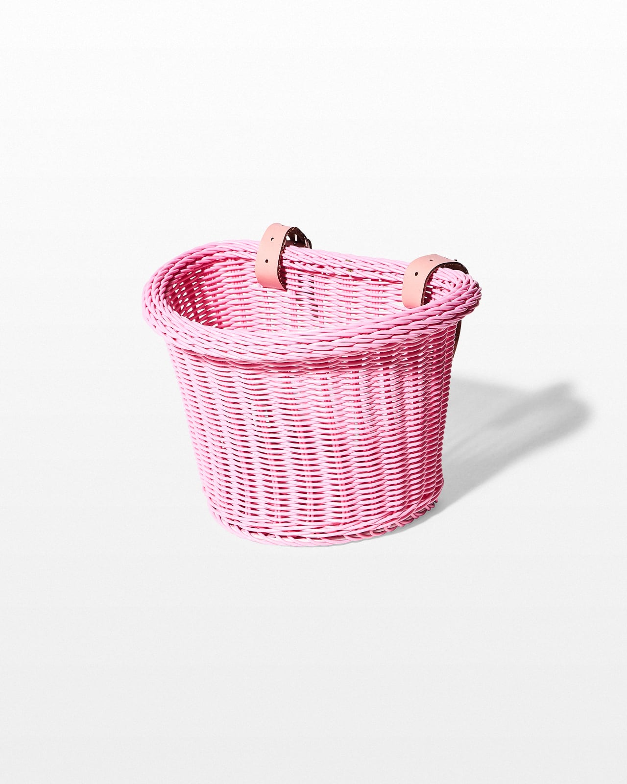 pink bicycle basket
