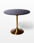 Front view thumbnail of Midnight Black Marble Tulip Dining Table