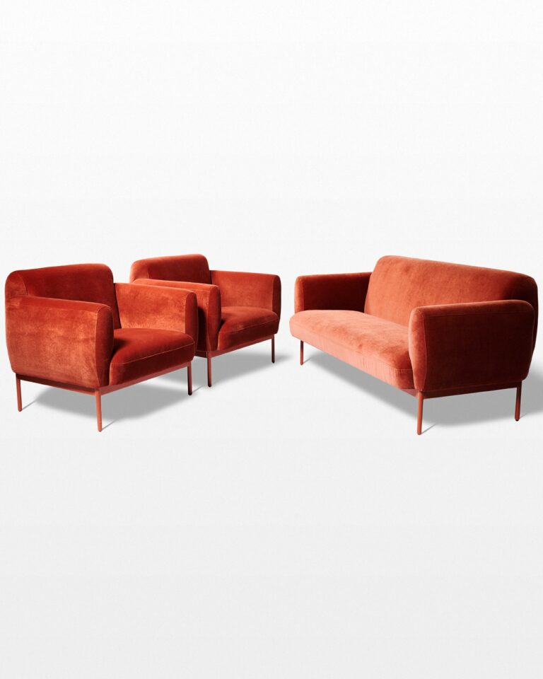 Front view of Roma Sofa and Armchairs Set