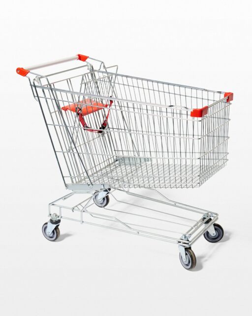 Front view of Edward Supermarket Shopping Cart
