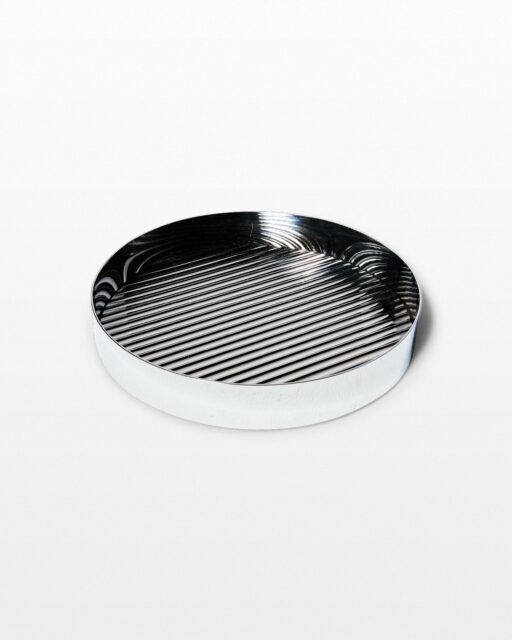 Front view of Eva Fluted Mirror Tray