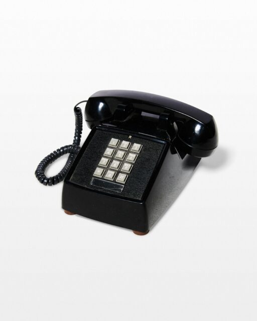 Front view of Allen Black Touch Tone Telephone