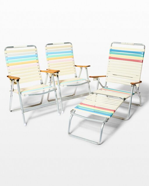 Front view of Fanta and Prism Beach Chair Set