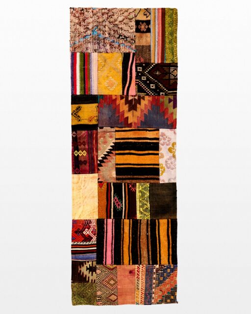 Front view of Rabina 2 x 6.5′ Foot Patchwork Runner