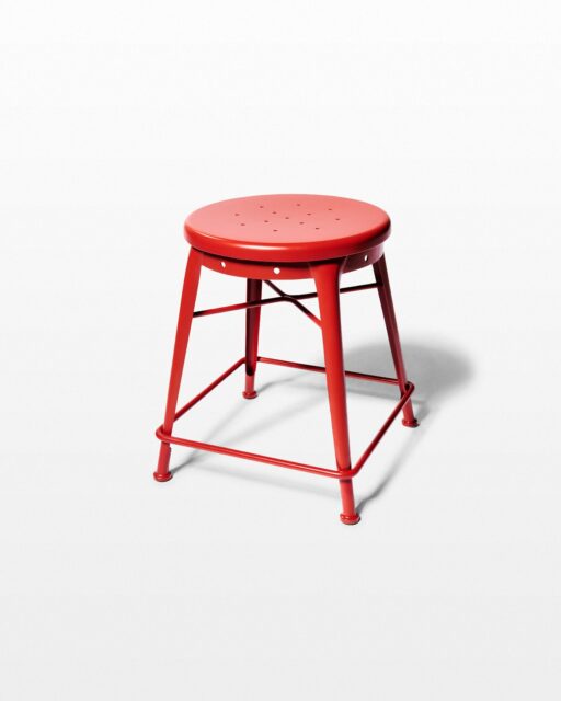 Front view of Spade Red Stool