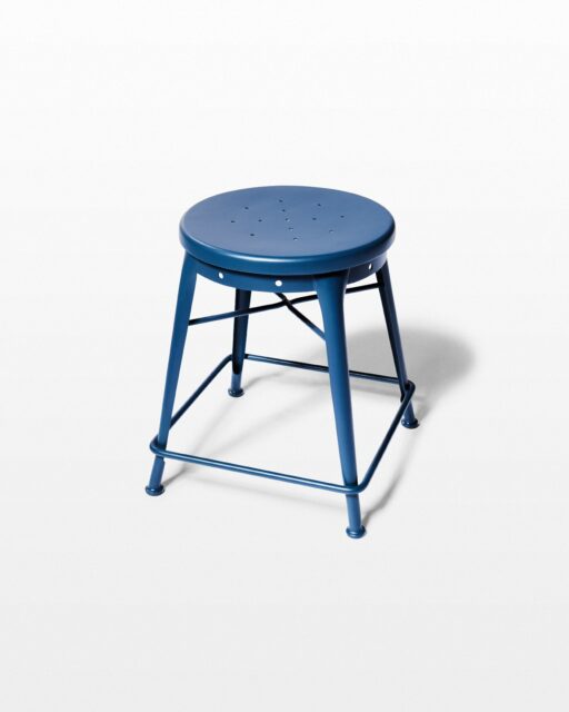 Front view of Ceru Blue Stool