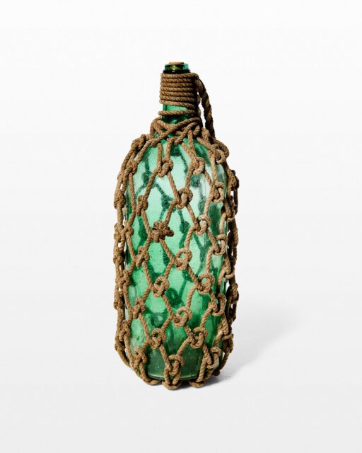 Front view of Rope Wrapped Nautical Bottle