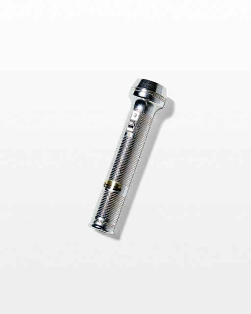 Front view of Kyle Vintage Chrome Flashlight