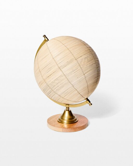 Front view of Tomi Rattan Globe