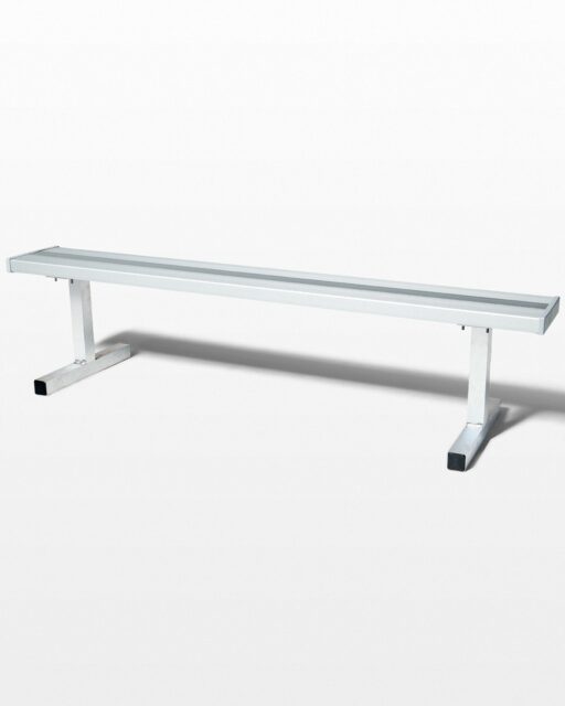 Front view of Holden Aluminum Bench