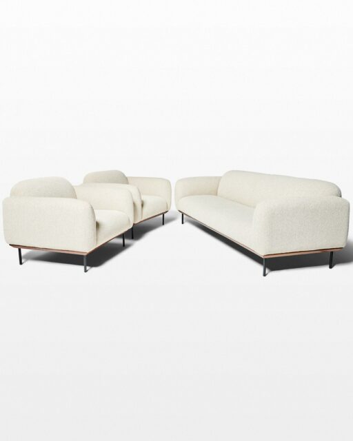 Front view of Taurus Sofa and Armchairs Set