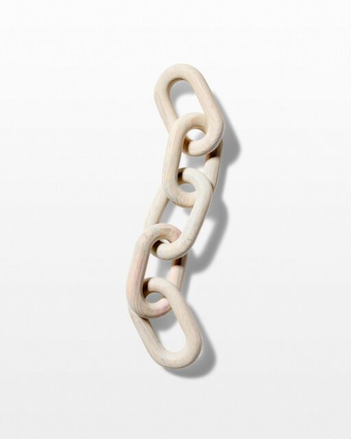 Front view of Blume Natural Wood Chain Object