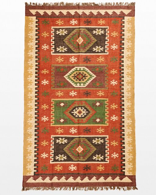 Front view of Wend 5 x 8′ Foot Throw Rug