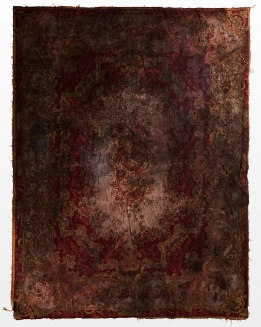 Front view of Dante Distressed Overdyed 6.5 x 8.5' Foot Rug